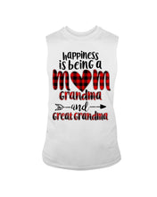 Load image into Gallery viewer, Happiness Is Being A Mom Grandma And Great Grandma Unisex Long Sleeve