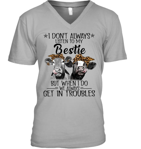 Best Friends Gift For Cow Lovers Guys V-Neck