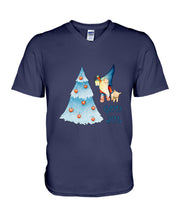 Load image into Gallery viewer, Swedish God July Christmas Tree Gift For Family Guys V-Neck