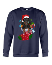 Load image into Gallery viewer, Dachshund In A Sock Christmas Cute Gift For Dachshunds Lovers Sweatshirt
