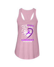Load image into Gallery viewer, Alzheimer Awareness Daughter For Mom T-Shirt Ladies Flowy Tank