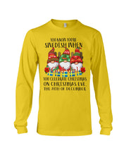Load image into Gallery viewer, Swedish Christmas Gnome Cute Gift Tee Unisex Long Sleeve