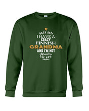 Load image into Gallery viewer, Finnish Crazy Grandma Gift For Grandma Family Sweatshirt