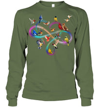 Load image into Gallery viewer, Bird Colorful Infinity Sign Unisex Long Sleeve