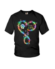 Load image into Gallery viewer, Dog Mom Life Black T-Shirt Youth Tee