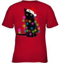 Load image into Gallery viewer, Cat Merry And Bright New Youth Tee