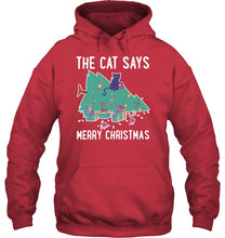 Load image into Gallery viewer, Cat Funny Merry Christmas Shirt Hoodie