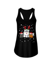 Load image into Gallery viewer, Merry Fluffmas Cute Cats Gift For Cat Lovers Ladies Flowy Tank