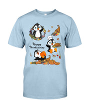 Load image into Gallery viewer, Penguin Happy Thanksgiving Gift For Kids Guys Tee