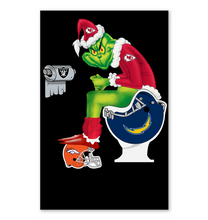 Load image into Gallery viewer, Funny Grinch Kansas Chief Christmas Gift Tee Vertical Poster