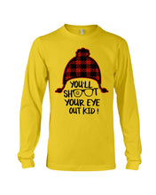 Load image into Gallery viewer, Funny Christmas T-Shirt Shoot Your Eye Out Unisex Long Sleeve