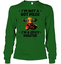 Load image into Gallery viewer, Heifer Not A Hot Mess Spicy Disaster Funny Quote Tee Unisex Long Sleeve