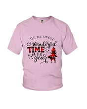 Load image into Gallery viewer, Funny Moose Wonderful Time Christmas Gift For Family Youth Tee