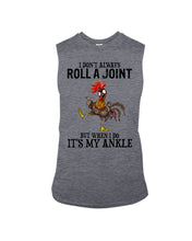 Load image into Gallery viewer, Chicken Roll A Joint Funny Quote T-Shirt For Friends Family Unisex Long Sleeve