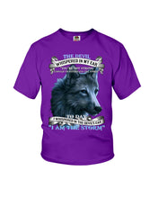 Load image into Gallery viewer, Wolf Lovers Trending Quote Tee Youth Tee