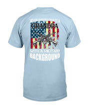 Load image into Gallery viewer, Never Underestimate A Grandpa Black T-Shirt Guys Tee