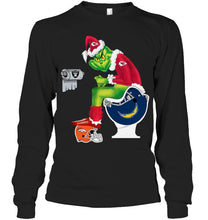 Load image into Gallery viewer, Funny Grinch Kansas Chief Christmas Gift Tee Unisex Long Sleeve