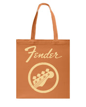 Load image into Gallery viewer, Guitar Lovers Fender Black T-Shirt Basketweave Tote Bag