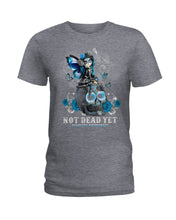 Load image into Gallery viewer, Diabetes Awareness Skull Custom Graphic Tee Ladies Tee