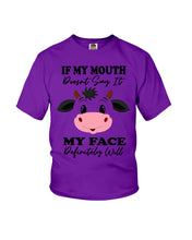 Load image into Gallery viewer, Cute Cow T-Shirt For Cow Lovers Youth Tee
