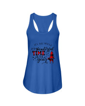 Load image into Gallery viewer, Funny Moose Wonderful Time Christmas Gift For Family Ladies Flowy Tank