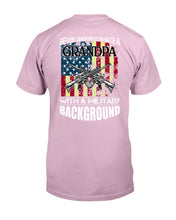 Load image into Gallery viewer, Never Underestimate A Grandpa Black T-Shirt Guys Tee