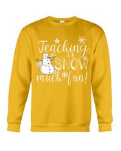 Load image into Gallery viewer, Teaching Is Snow Much Fun Christmas Snowman Gift For Family Sweatshirt