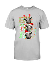 Load image into Gallery viewer, Funny Cows Ho Ho Ho Christmas Gift For Cow Lovers Guys Tee