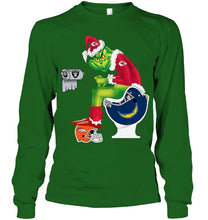 Load image into Gallery viewer, Funny Grinch Kansas Chief Christmas Gift Tee Unisex Long Sleeve