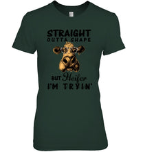 Load image into Gallery viewer, But Heifer I Am Trying For Cow Lovers Shirt Ladies Tee