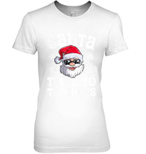 Load image into Gallery viewer, Santa Talks To Teachers Shirt Ladies Tee