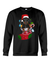 Load image into Gallery viewer, Dachshund In A Sock Christmas Cute Gift For Dachshunds Lovers Sweatshirt