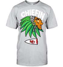 Load image into Gallery viewer, Chiefin Kansas City Chiefs Gift For Fans T-Shirt Guys Tee
