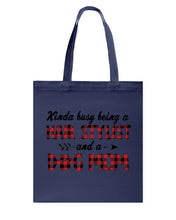 Load image into Gallery viewer, Hair Stylist And Dog Mom Gift For Dog Lovers Funny T-Shirt Basketweave Tote Bag