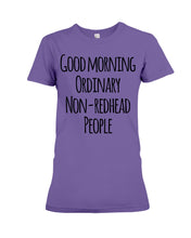 Load image into Gallery viewer, Redhead Good Morning White Mug Ladies Tee