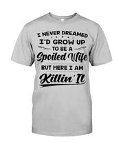 Load image into Gallery viewer, Spoiled Wife Funny Quote Family Tee Guys V-Neck