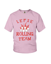 Load image into Gallery viewer, Lefse Rolling Team Cute Tee Youth Tee