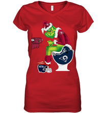 Load image into Gallery viewer, Funny Grinch San Francisco 49Ers Christmas Gift Tee Ladies V-Neck