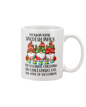Load image into Gallery viewer, Swedish Christmas Gnome Cute Gift Tee Mug