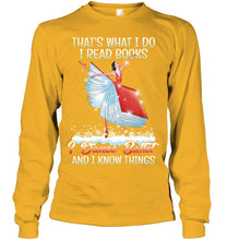 Load image into Gallery viewer, Girl Loves Reading Book And Dance Ballet Gift For Girls T-Shirt Unisex Long Sleeve