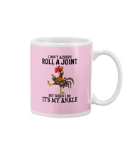 Load image into Gallery viewer, Chicken Roll A Joint Funny Quote T-Shirt For Friends Family Mug