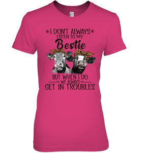 Best Friends Gift For Cow Lovers Ladies Tee