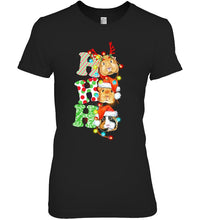 Load image into Gallery viewer, Santa Claus Ho Ho Ho Christmas Gift For Guinea Pigs Lovers Ladies Tee