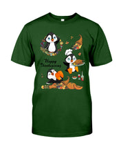 Load image into Gallery viewer, Penguin Happy Thanksgiving Gift For Kids Guys Tee