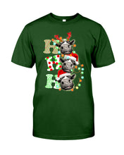 Load image into Gallery viewer, Funny Cows Ho Ho Ho Christmas Gift For Cow Lovers Guys Tee