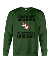 Load image into Gallery viewer, Redhead Unicorn Gift For Fans Funny T-Shirt Sweatshirt