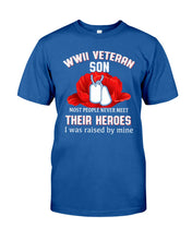 Load image into Gallery viewer, Wwii Veteran Gift For Veteran Dad Quote T-Shirt Guys Tee