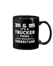 Load image into Gallery viewer, 3S And 8S Trucker Lovers Black T-Shirt Mug