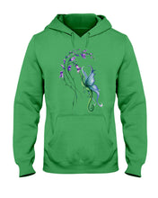 Load image into Gallery viewer, Dragon With Butterfly Wings Dragon Flowers Hoodie
