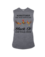 Load image into Gallery viewer, Cluck It Chicken Funny Quote T-Shirt Unisex Long Sleeve